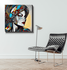 Artistic expression through Illustrative Impressions Canvas art.