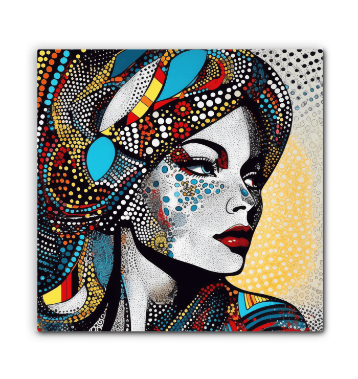 Abstract design of Illustrative Impressions Wrapped Canvas.