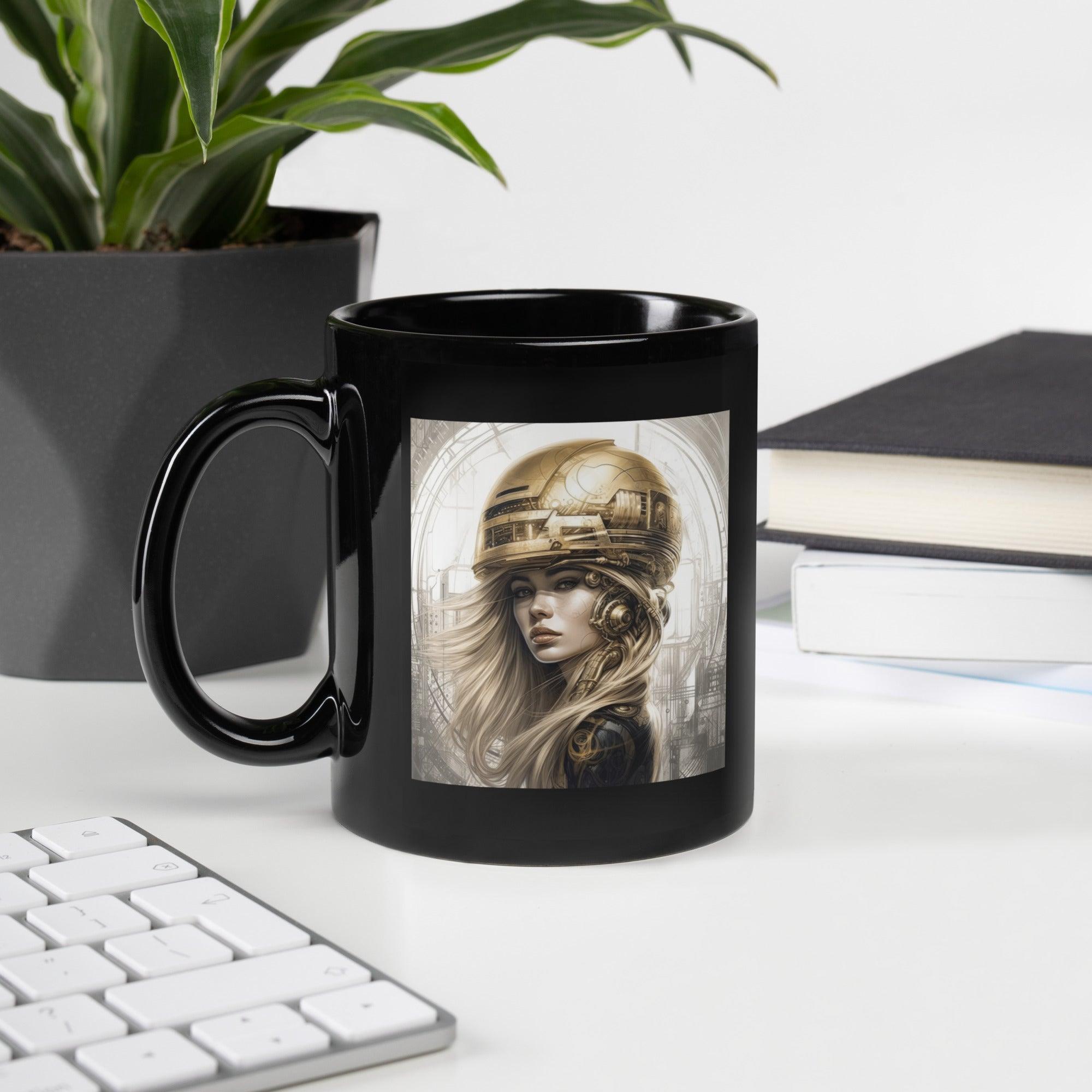 Illustrative Innovations Black Glossy Mug Guard - Side View