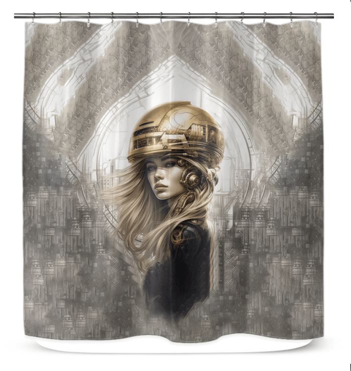 Illustrative Innovations Shower Curtain - Beyond T-shirts