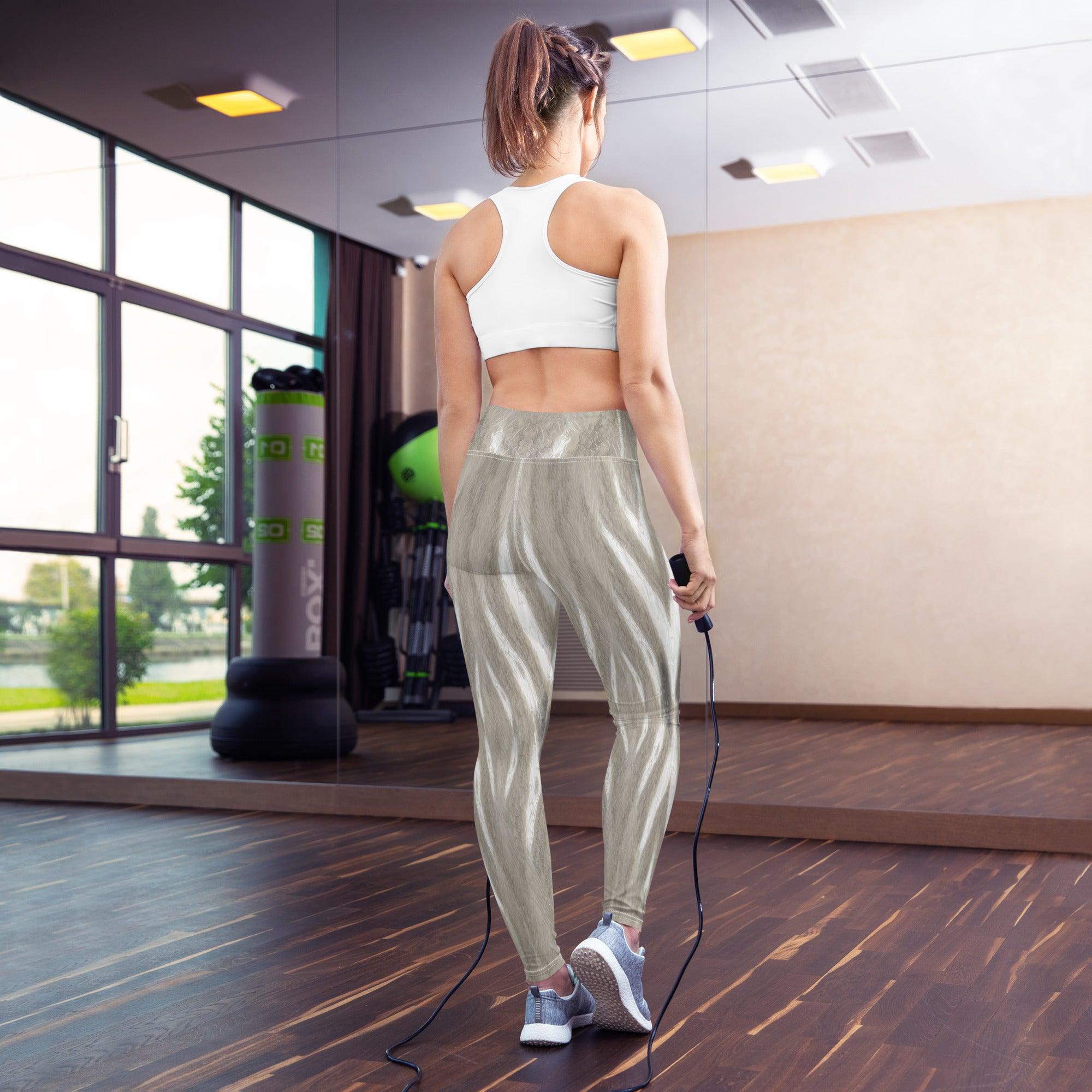 Flexible and comfortable Illustrative Innovation Yoga Leggings for workouts.