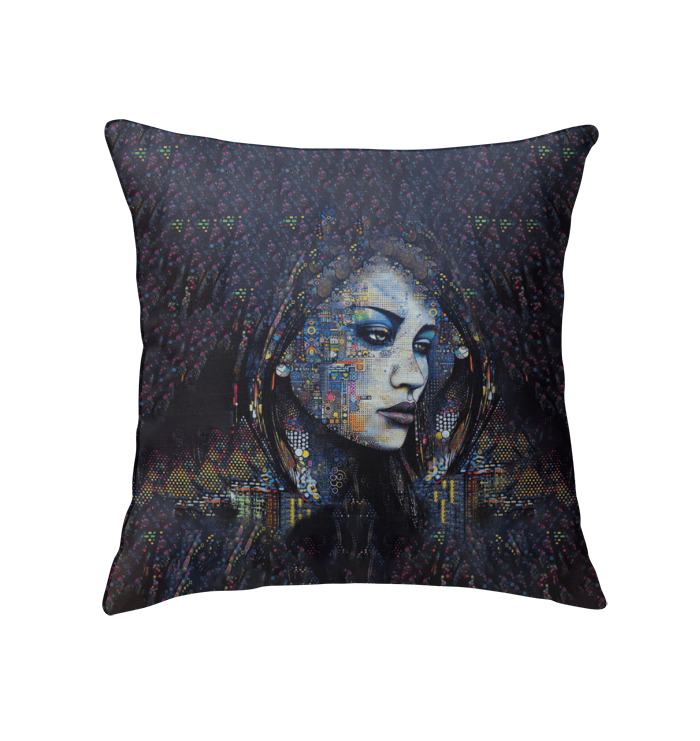 Illustrative Inspiration Indoor Pillow - Front View