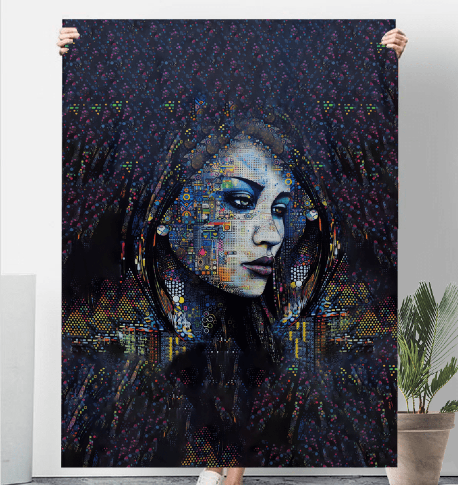 Illustrative Design Blanket - Soft and Luxurious.