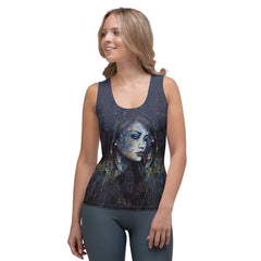 Illustrative Inspiration Sublimation Tank Top front view.