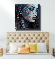 Illustrative Inspiration Wrapped Canvas on display.