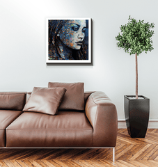 Gallery Wall with Illustrative Inspiration Wrapped Canvas.