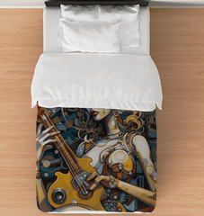 Improvisation Is A Skill In Music Duvet Cover - Beyond T-shirts