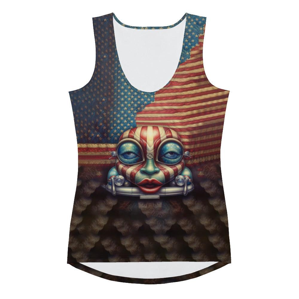 In The Land Of The Free Sublimation Cut & Sew Tank Top - Beyond T-shirts