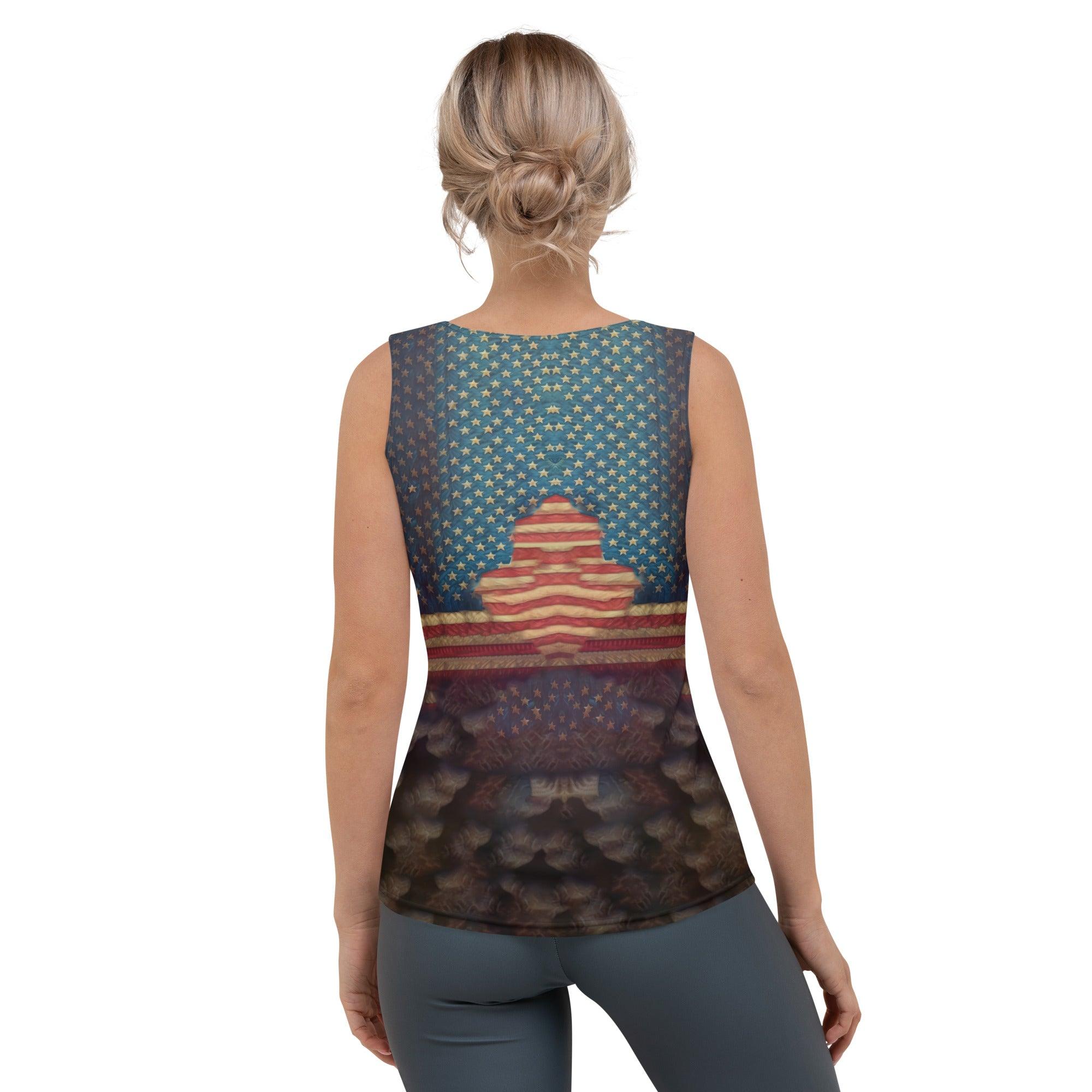 In The Land Of The Free Sublimation Cut & Sew Tank Top - Beyond T-shirts