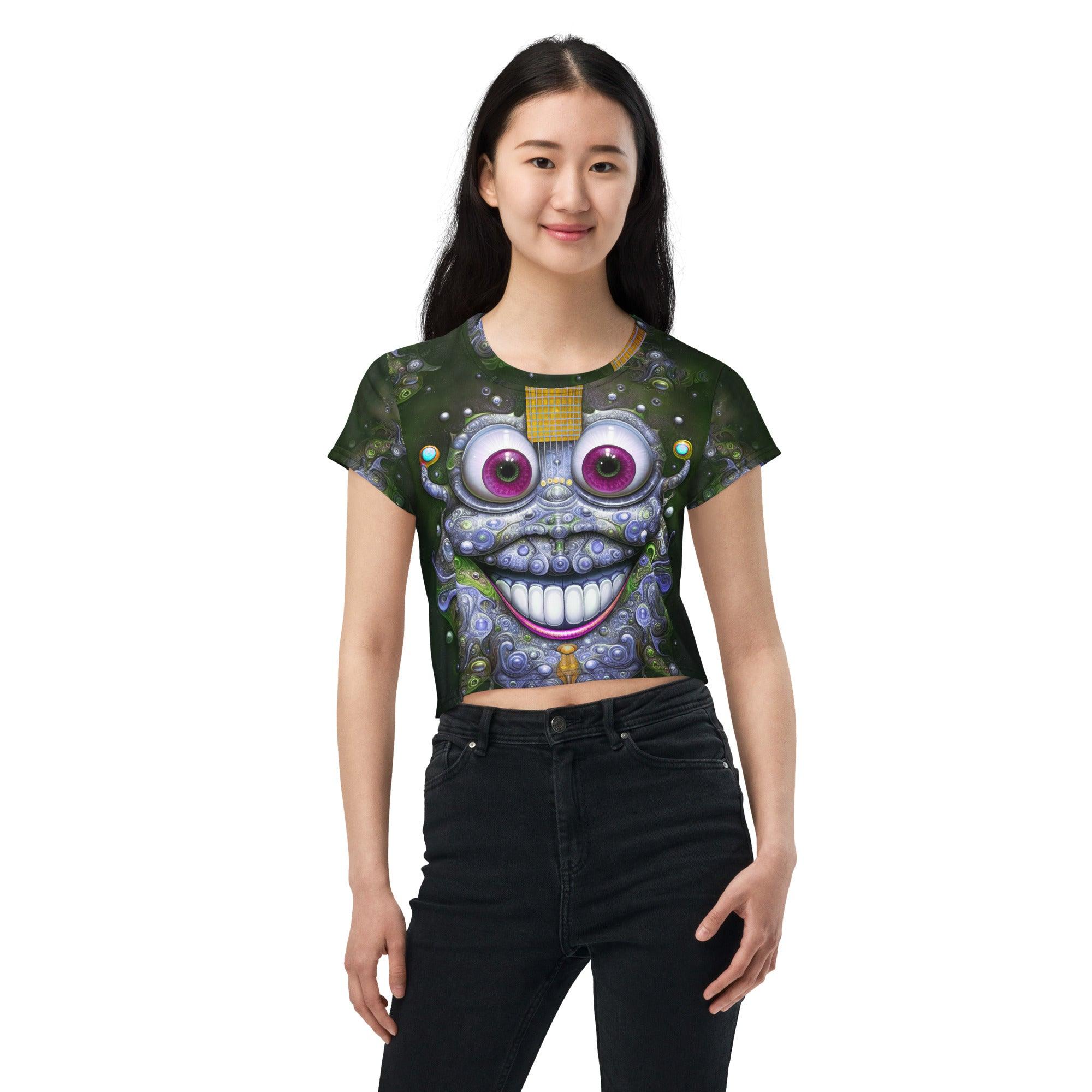 Infinite Illusion All-Over Print Crop Tee - Beyond T-shirts