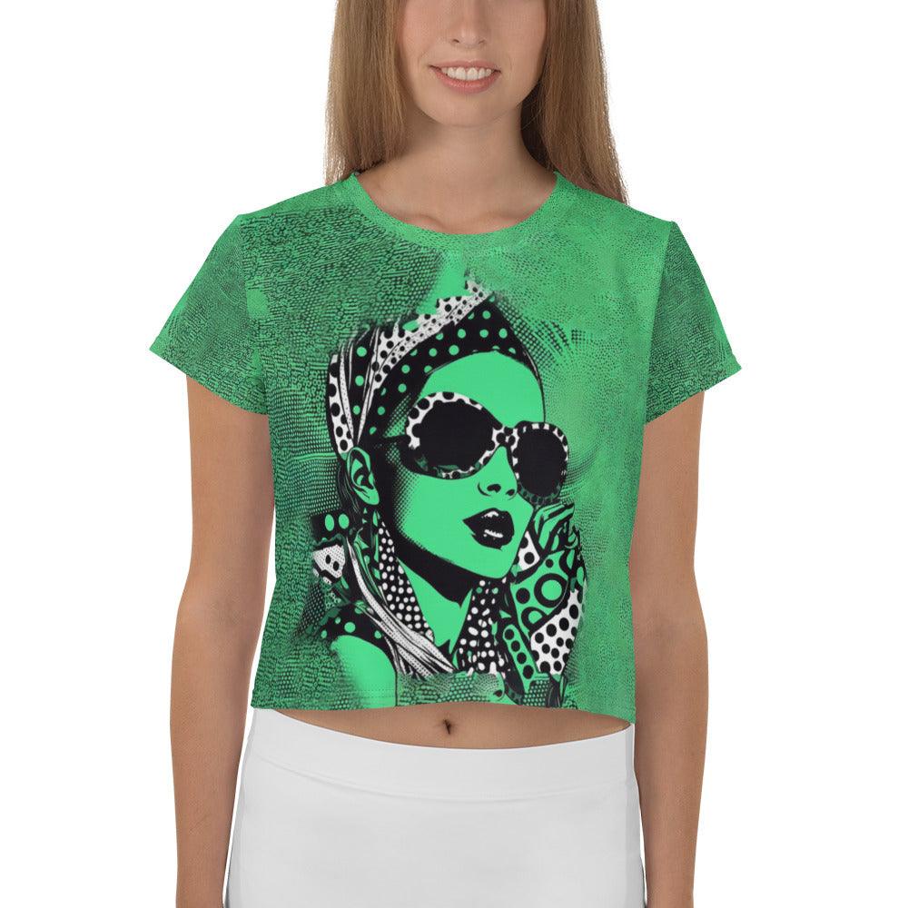 Inked Ideation All-Over Print Crop Tee - Beyond T-shirts