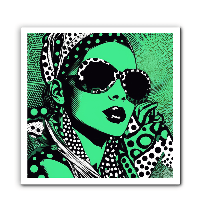 Artistic wrapped canvas with Inked Ideation ink splash design