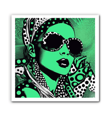 Artistic wrapped canvas with Inked Ideation ink splash design