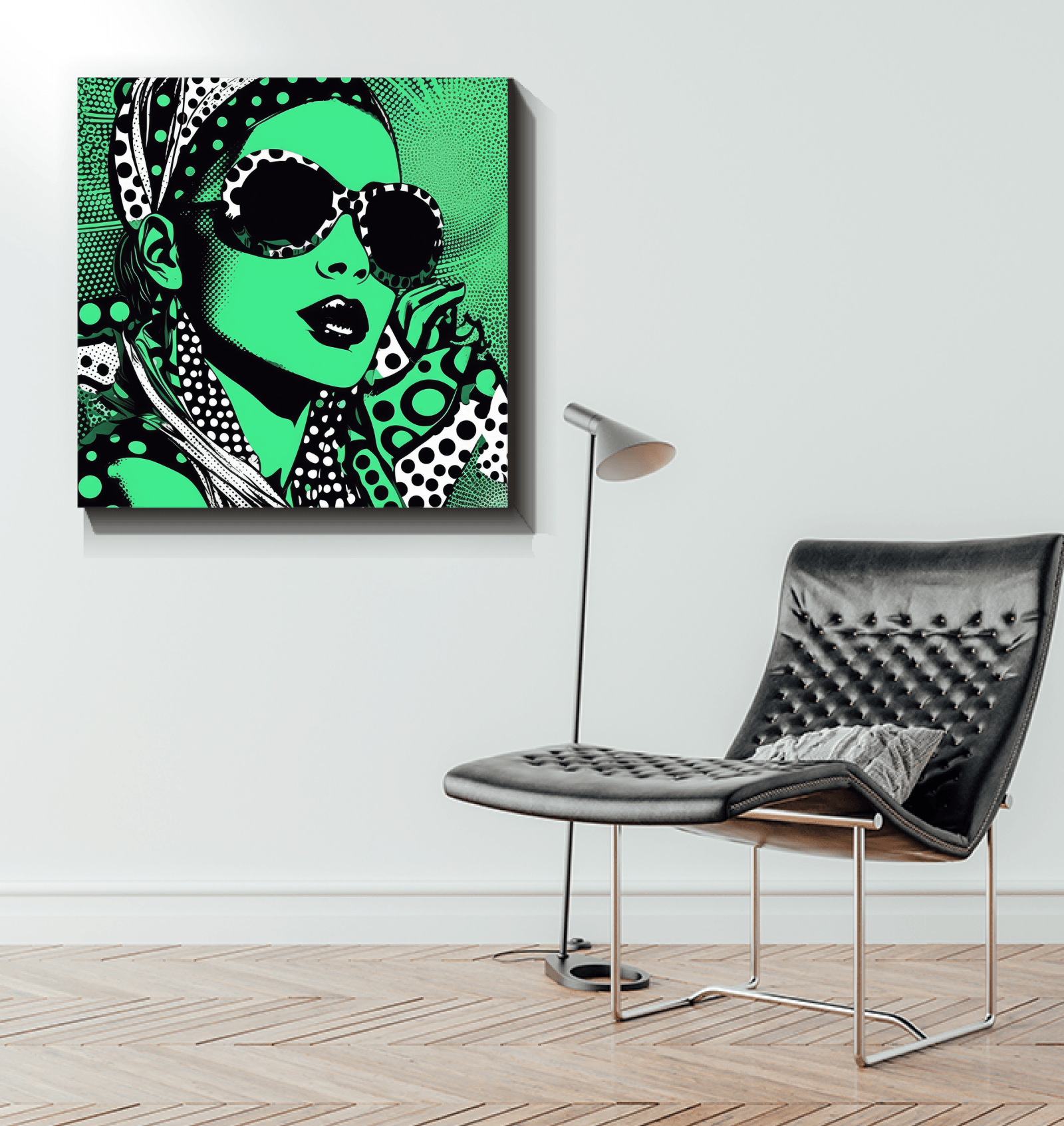 Vibrant ink patterns on Inked Ideation modern wrapped canvas