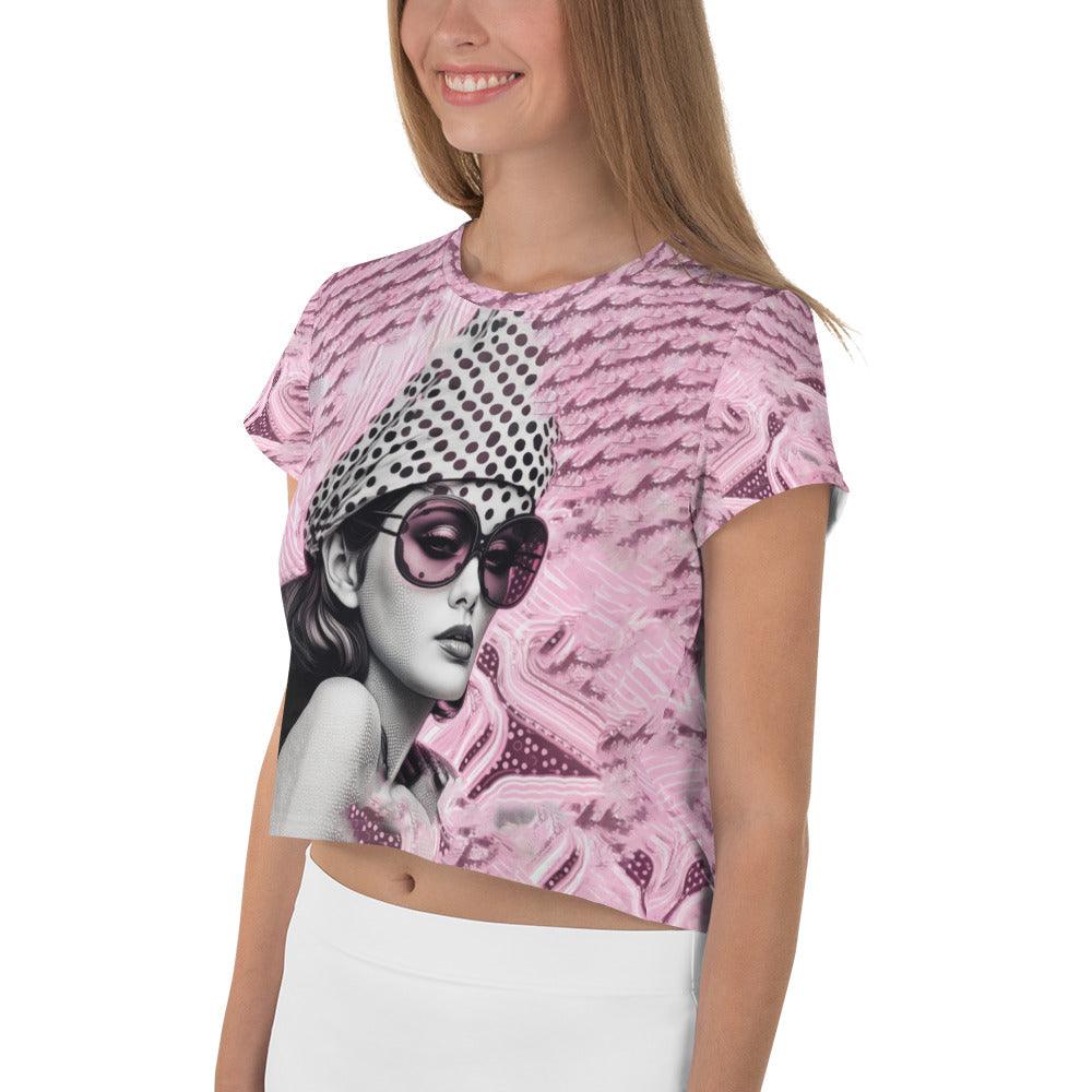 Inked Impressions II All-Over Print Crop Tee - Beyond T-shirts