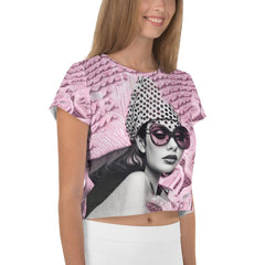 Inked Impressions II All-Over Print Crop Tee - Beyond T-shirts