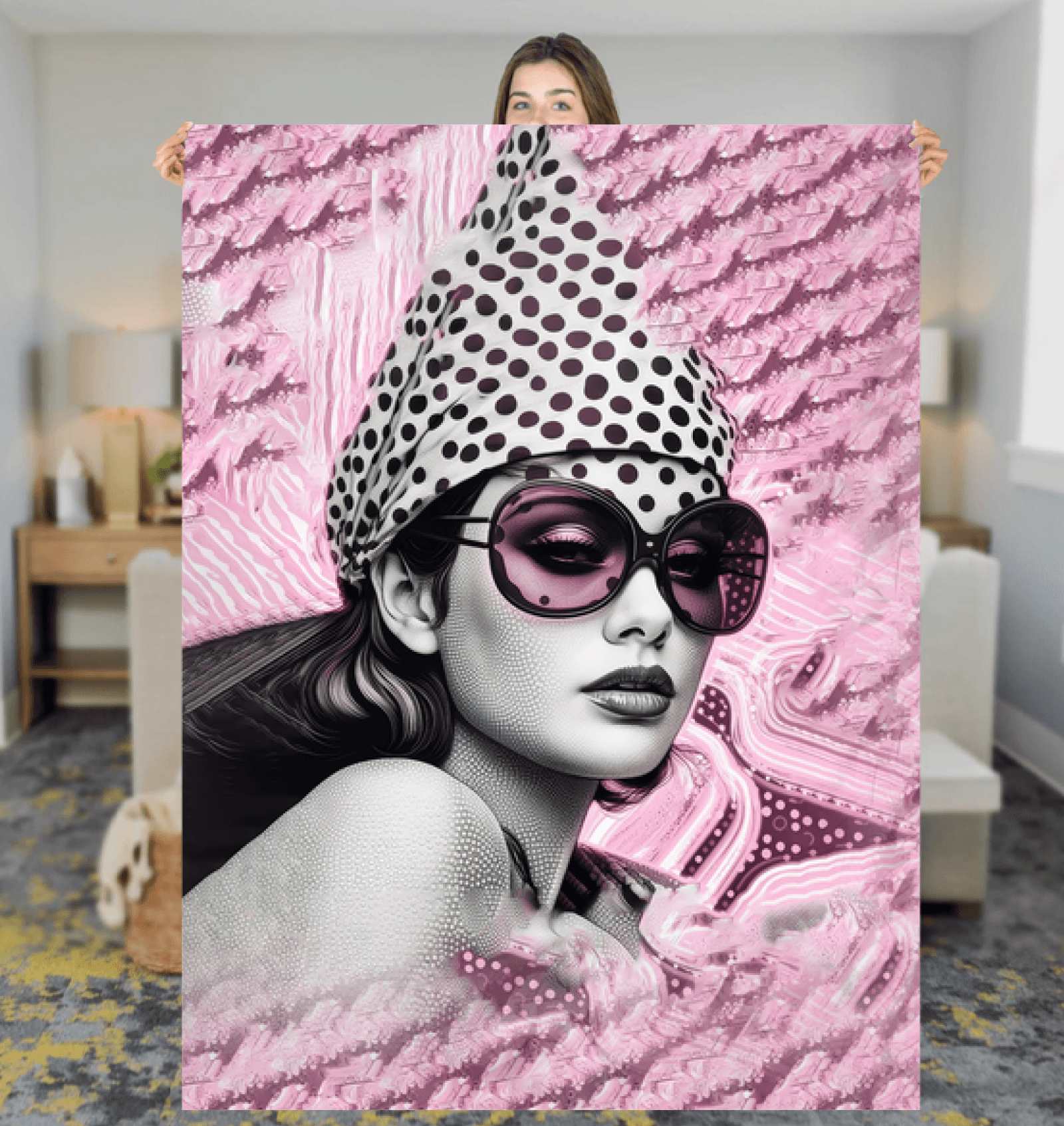 Inked Impressions II Sherpa Blanket - Beyond T-shirts