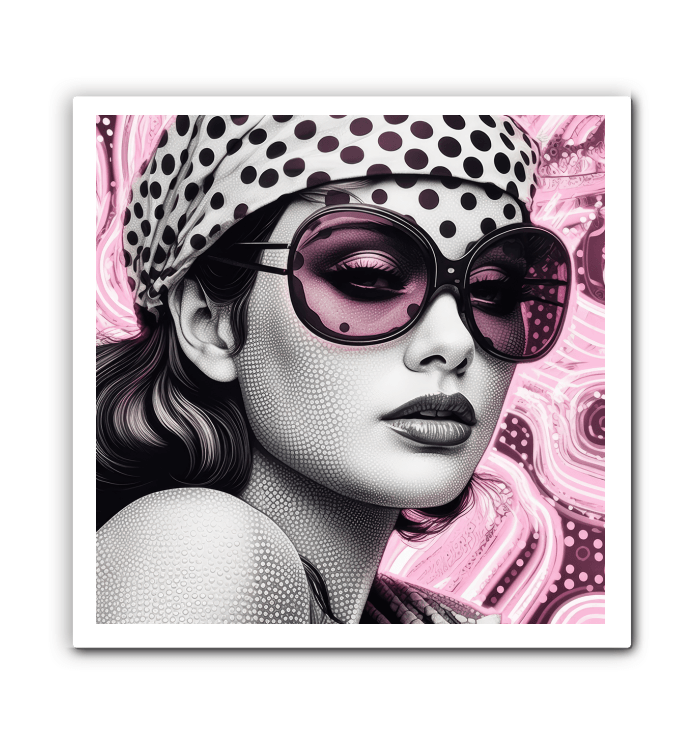 Vibrant colors of Inked Impressions II wrapped canvas print