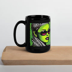 Inked Impressiveness glossy mug filled with coffee.