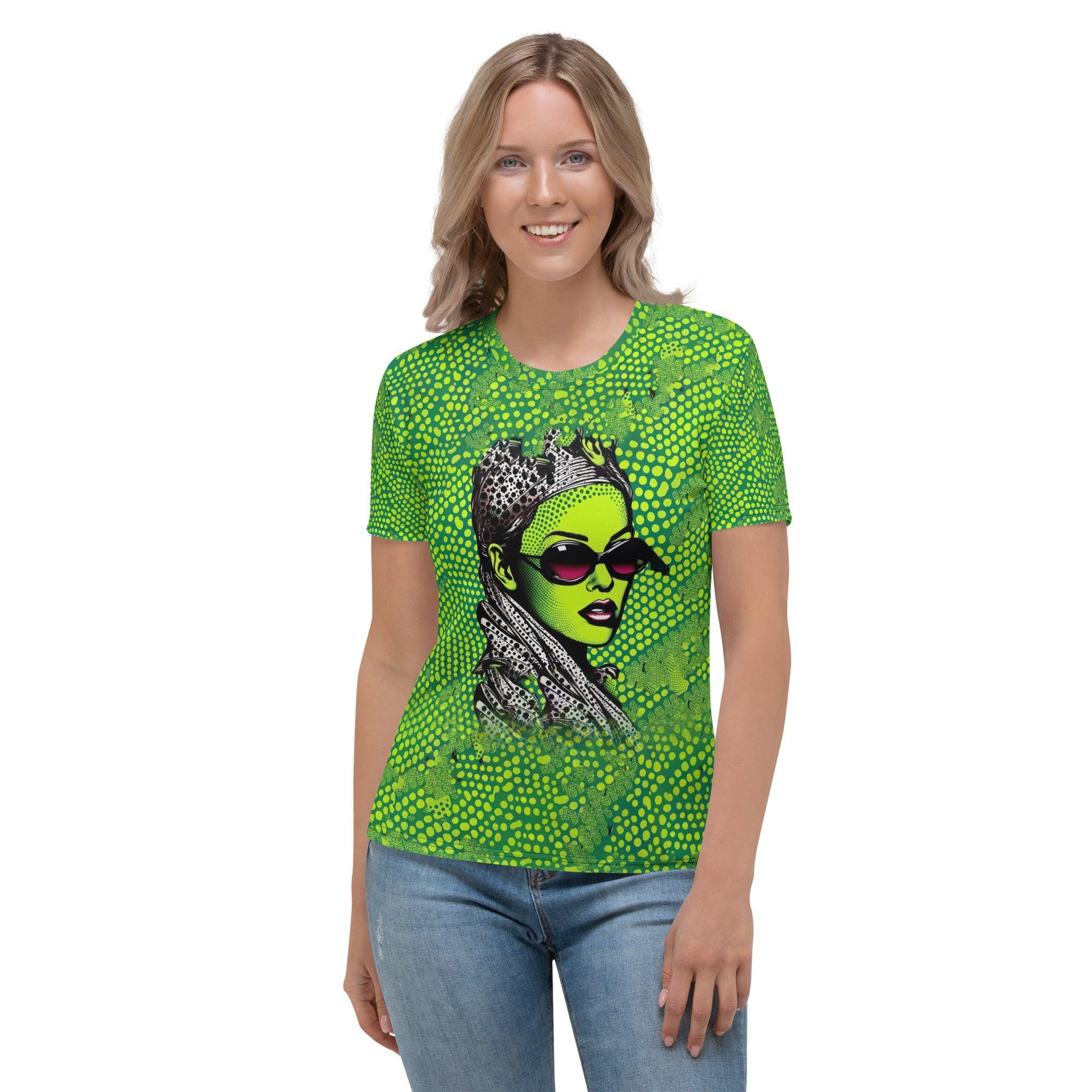 Stylish Inked Impressiveness T-Shirt for women displayed