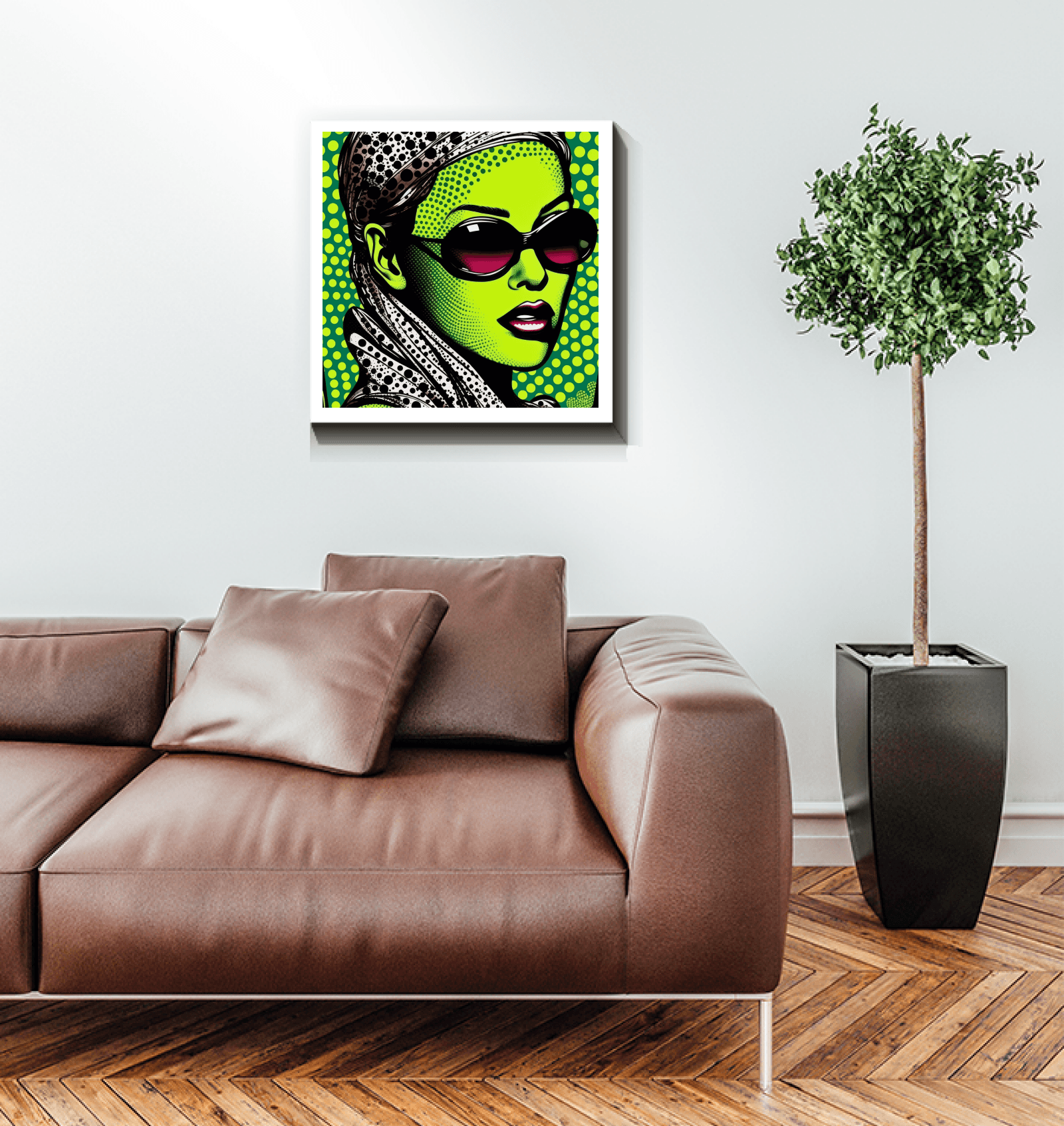 Elegant wall art inked impressiveness canvas.