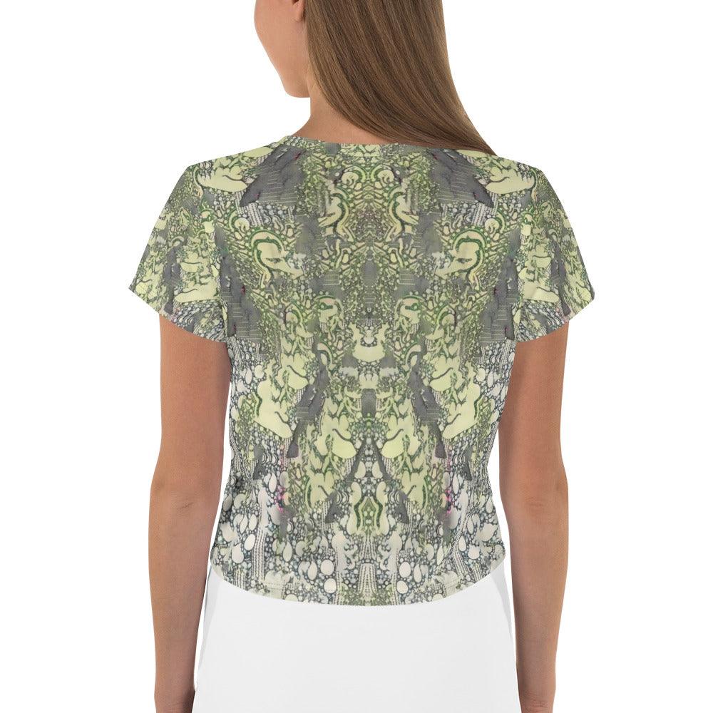 Inked Intensity All-Over Print Crop Tee - Beyond T-shirts