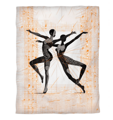 Elegant duvet cover featuring feminine dance-inspired design