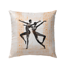 Inspiring Feminine Dance Flair Outdoor Pillow - Beyond T-shirts
