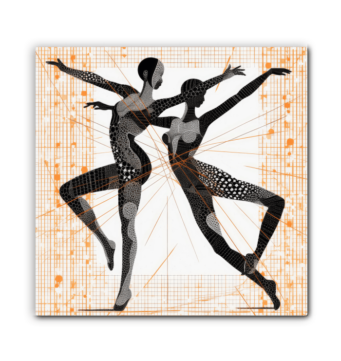 Inspiring Feminine Dance Flair Wrapped Canvas - Beyond T-shirts