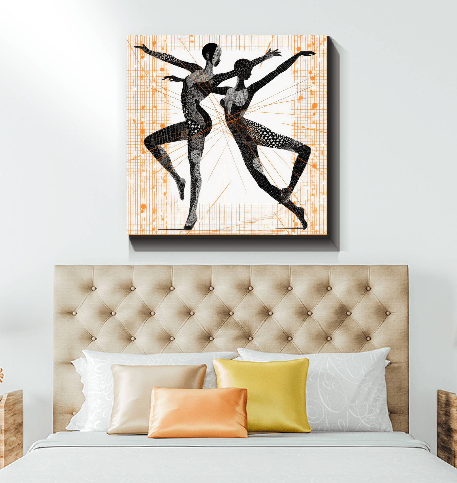 Inspiring Feminine Dance Flair Wrapped Canvas - Beyond T-shirts