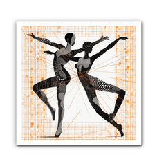 Inspiring Feminine Dance Flair Wrapped Canvas - Beyond T-shirts