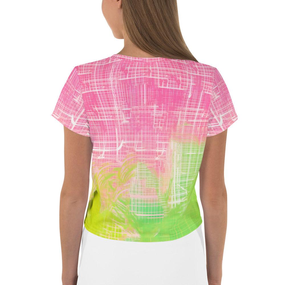 Inspiring Women's Dance Performance All-Over Print Crop Tee - Beyond T-shirts