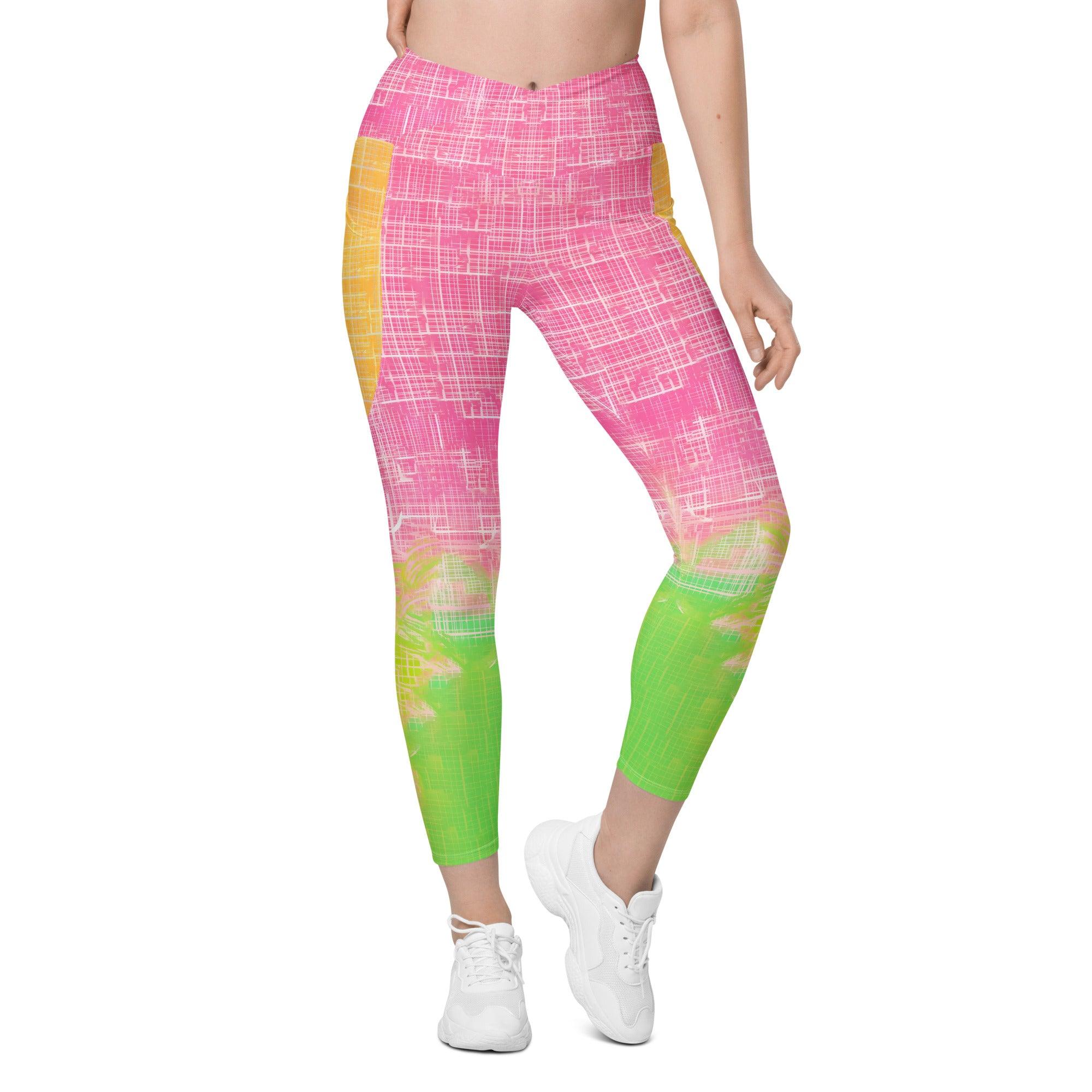 Inspiring Women_s Dance Performance Crossover Leggings With Pockets - Beyond T-shirts