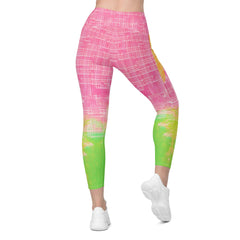 Inspiring Women_s Dance Performance Crossover Leggings With Pockets - Beyond T-shirts