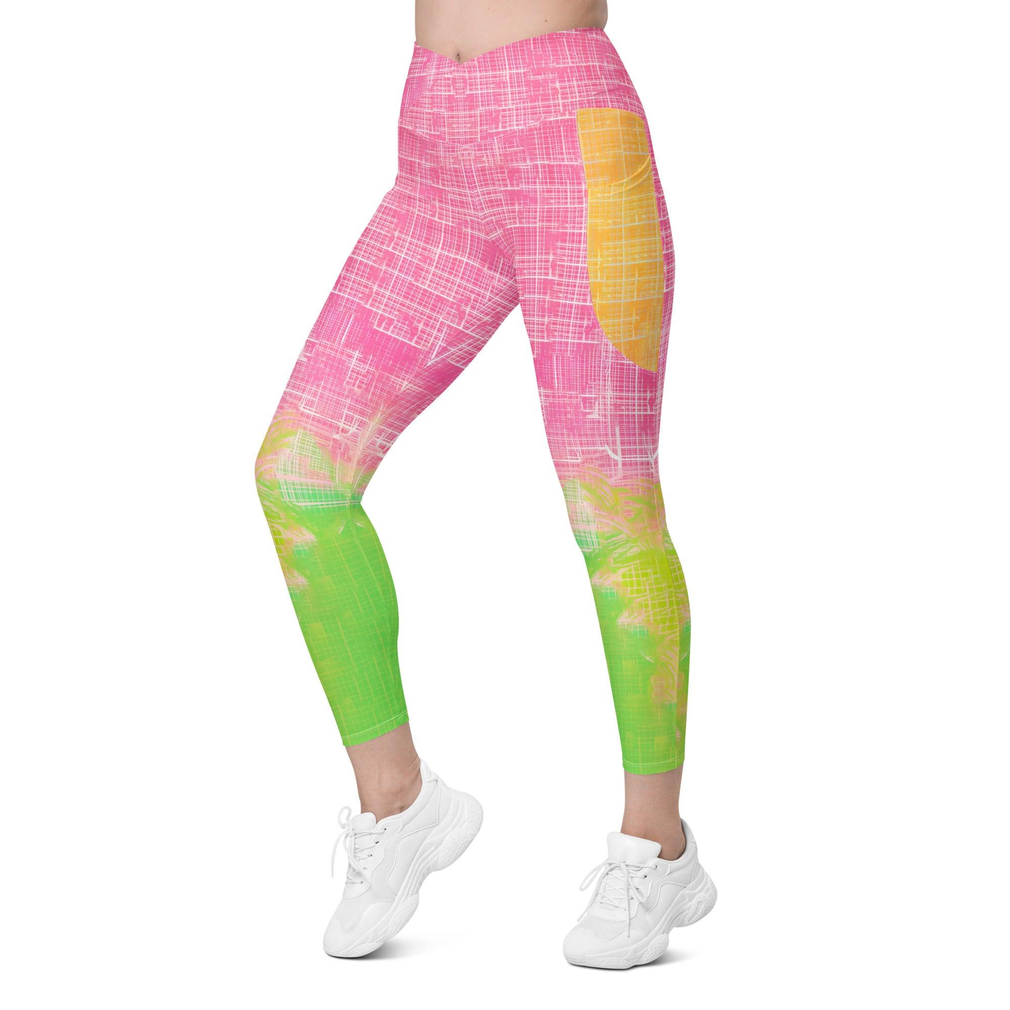 Inspiring Women_s Dance Performance Crossover Leggings With Pockets - Beyond T-shirts