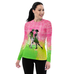 Inspiring Women's Dance Performance Women's Rash Guard - Beyond T-shirts