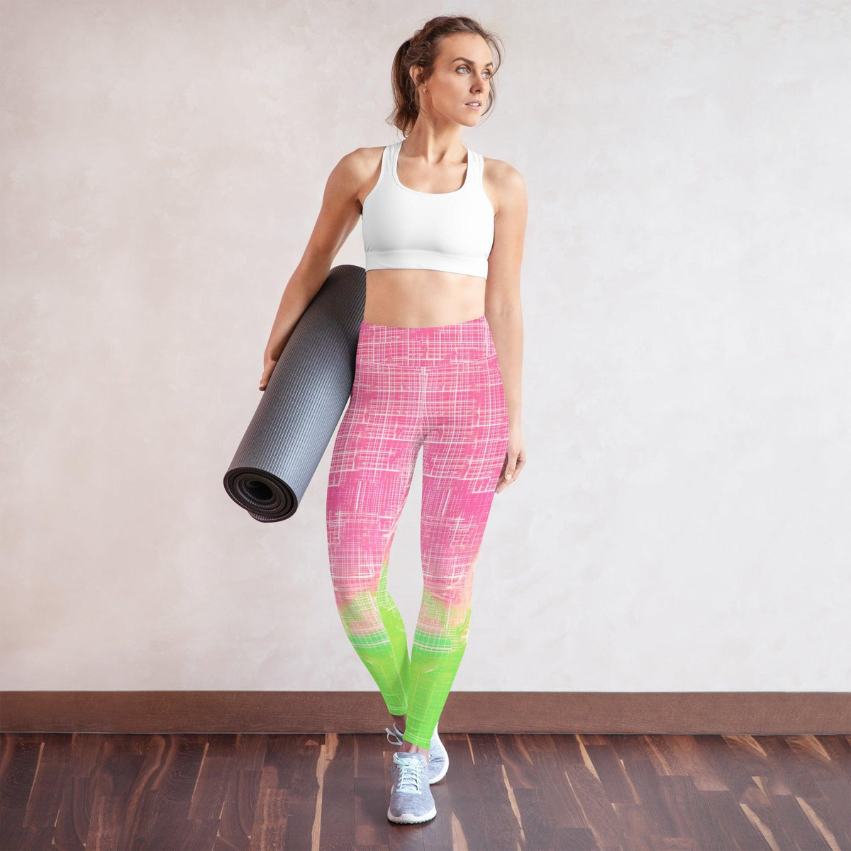 Women's high-stretch yoga leggings for dance and fitness.