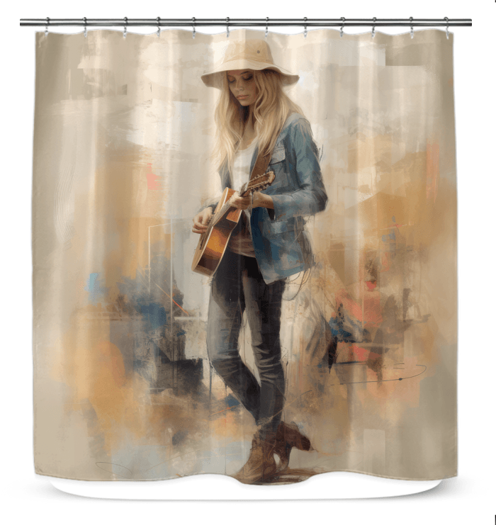 Jazz Improvisations Shower Curtain - Beyond T-shirts