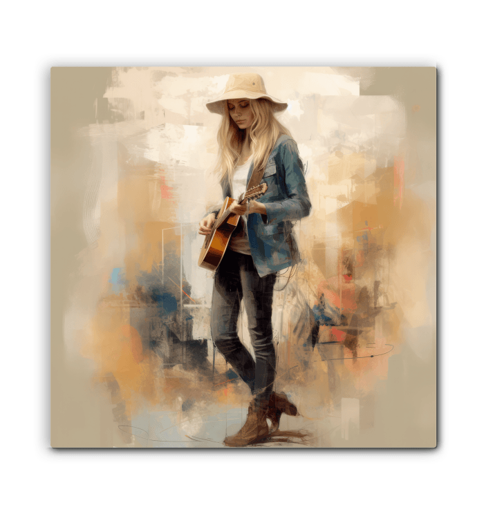 Canvas print capturing the essence of jazz music improvisations