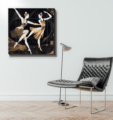 Joyful Women s Dance Flair Wrapped Canvas - Beyond T-shirts