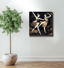 Joyful Women s Dance Flair Wrapped Canvas - Beyond T-shirts