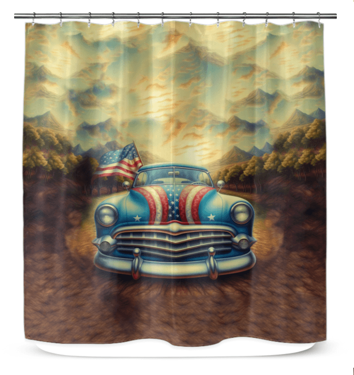 Land Of Opportunity Shower Curtain - Beyond T-shirts