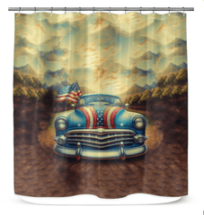 Land Of Opportunity Shower Curtain - Beyond T-shirts