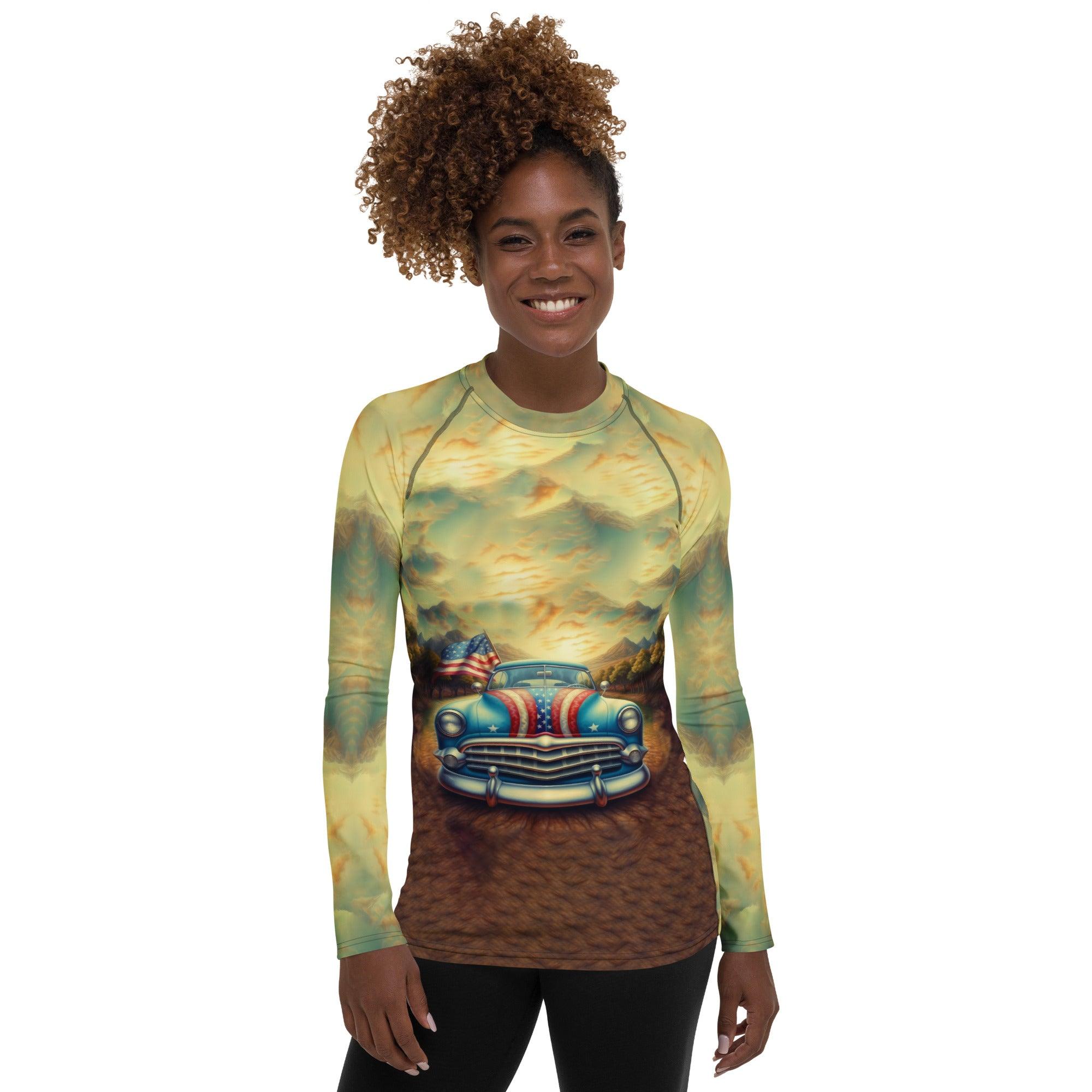 Land Of Opportunity Women's Rash Guard - Beyond T-shirts