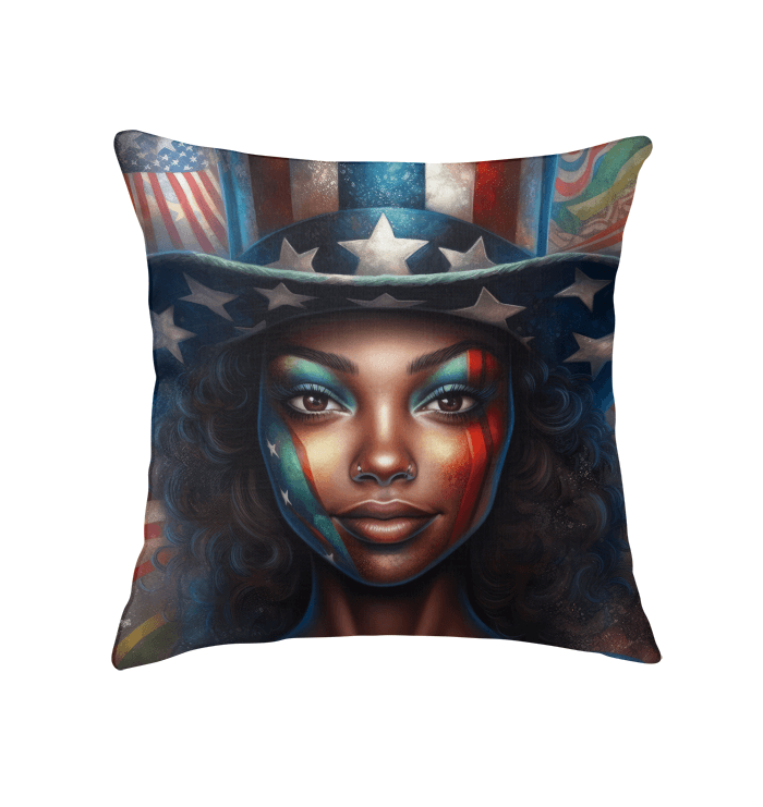 Land Of The Free Indoor Pillow - Beyond T-shirts