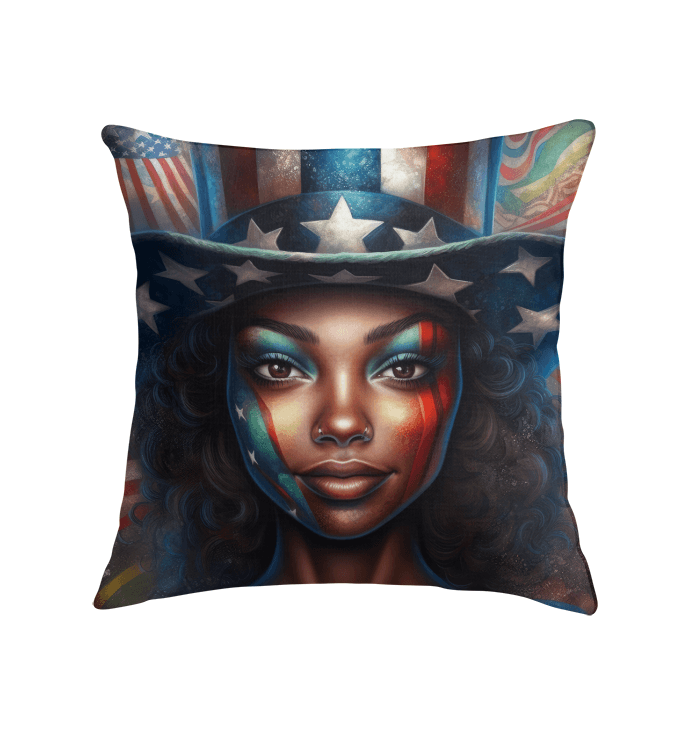 Land Of The Free Indoor Pillow - Beyond T-shirts