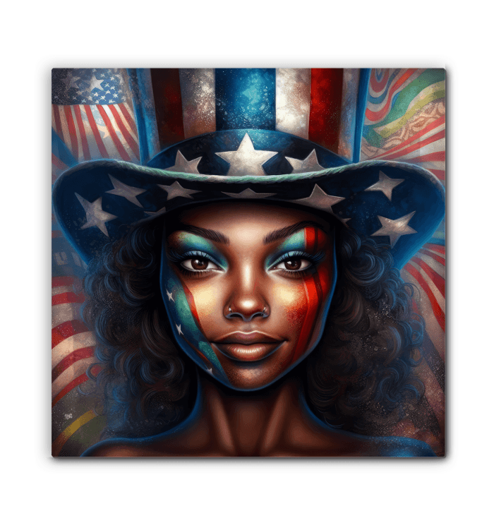 Land of the Free Wrapped Canvas - Beyond T-shirts