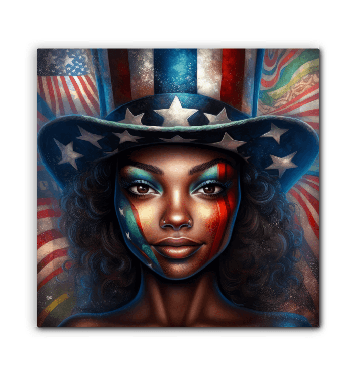 Land of the Free Wrapped Canvas - Beyond T-shirts