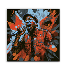 Let the music speak wrapped canvas - Beyond T-shirts