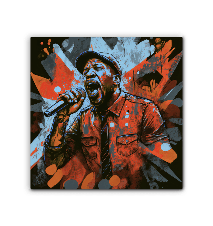 Let the music speak wrapped canvas - Beyond T-shirts